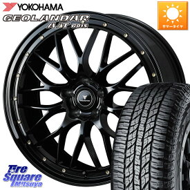 WEDS 41062 NOVARIS ASSETE M1 18インチ 18 X 7.5J +38 5穴 114.3 YOKOHAMA R5957 ヨコハマ GEOLANDAR AT G015 A/T ブラックレター 235/55R18 デリカ D5 D:5 NX