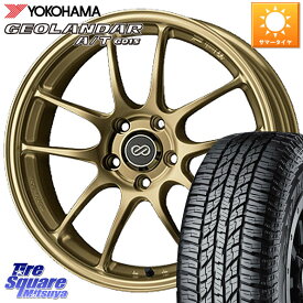 KYOHO ENKEI エンケイ PerformanceLine PF01 ゴールド ホイール 18 X 7.0J +48 5穴 114.3 YOKOHAMA R6994 ヨコハマ GEOLANDAR AT G015 A/T ブラックレター 225/50R18 C-HR UX ヴェゼル