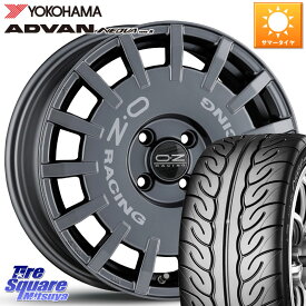 ロードスター サクシード OZ Rally Racing ラリーレーシング GRA 専用KIT付属 16インチ 16 X 6.5J +38 4穴 100 YOKOHAMA F6985 ヨコハマ ADVAN NEOVA AD08R ネオバ 195/45R16