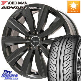 KYOHO EURO ZWEI ツヴァイ FK-10 ブラック 17 X 7.0J(VOL V40 MB4) +50 5穴 108 YOKOHAMA R2526 ヨコハマ ADVAN NEOVA AD08R ネオバ 205/50R17