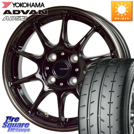 HotStuff G・SPEED P-07 ジー・スピード ホイール 15インチ 15 X 5.5J +50 4穴 100 YOKOHAMA R4496 ヨコハマ ADVAN A052 アドバン サマータイヤ 195/55R15