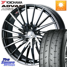 WEDS LEONIS FR レオニス FR ホイール 16インチ 16 X 6.5J +47 5穴 114.3 YOKOHAMA R6121 ヨコハマ ADVAN A052 アドバン サマータイヤ 205/55R16 ステップワゴン