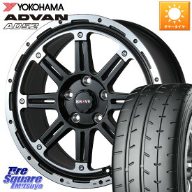 BLEST Bahns Tech BRAVE-Stream ホイール 16インチ 16 X 7.0J +35 5穴 114.3 YOKOHAMA R6121 ヨコハマ ADVAN A052 アドバン サマータイヤ 205/55R16 ヤリス