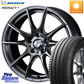 WEDS SA-25R PSB ウェッズ スポーツ ホイール 17インチ 17 X 7.5J +45 5穴 114.3 ミシュラン PRIMACY4 プライマシー4 88H XL S2 正規 205/45R17