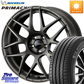 WEDS 74185 SA-27R ウェッズ スポーツ ホイール 17インチ 17 X 7.0J +40 5穴 114.3 ミシュラン PRIMACY4+ プライマシー4+ 88V XL 正規 205/45R17