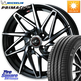 WEDS 40573 レオニス LEONIS IT PBMC 16インチ 16 X 6.0J +42 4穴 100 ミシュラン PRIMACY4+ プライマシー4+ 92V 正規 195/65R16 ライズ ガソリン車