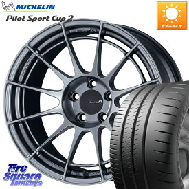 86 ENKEI エンケイ Racing Revolution NT03RR ホイール 18 X 8.5J +42 5穴 100 ミシュラン PILOT SPORT CUP2 CONNECT (89Y) XL 正規 215/40R18