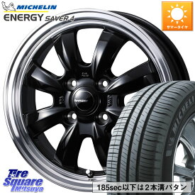 WEDS GYRAFT グラフト 8S 14インチ 14 X 4.5J +45 4穴 100 ミシュラン ENERGY SAVER4 エナジーセイバー4 83H XL 正規 165/65R14 ハスラー ソリオ デリカミニ