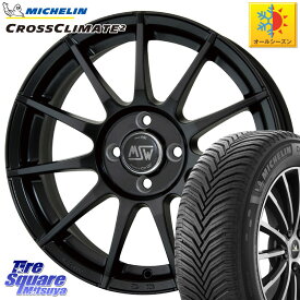 アルファロメオ MITO ミト ミシュラン CROSSCLIMATE2 クロスクライメイト2 オールシーズンタイヤ 88V XL 正規 185/60R15 MSW by OZ MSW85-2 ホイール 15インチ 15 X 6.0J(ALFAROMEO MITO 955) +38 4穴 98