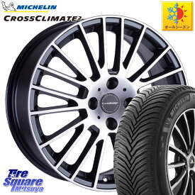 フィアット パンダ ミシュラン CROSSCLIMATE2 クロスクライメイト2 オールシーズンタイヤ 83V 正規 185/55R16 阿部商会 Euro desing CALWER ホイール 16インチ 16 X 6.5J(FIAT PANDA 4X4 139) +35 4穴 98