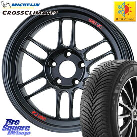 ミシュラン CROSSCLIMATE2 クロスクライメイト2 オールシーズンタイヤ 97Y XL 正規 245/40R18 ENKEI エンケイ Racing RPF1 ホイール 18 X 8.5J(EVO10 CZ4A) +30 5穴 114.3 ランエボ10キャリパー対応！