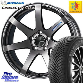 ミシュラン CROSSCLIMATE2 クロスクライメイト2 オールシーズンタイヤ 96Y XL 正規 235/40R19 KYOHO ENKEI エンケイ PerformanceLine PF07 DS ホイール 19 X 8.5J(M14B) +42 5穴 114.3