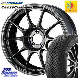 RX-8 ミシュラン CROSSCLIMATE2 クロスクライメイト2 オールシーズンタイヤ 98Y XL 正規 225/50R17 WEDS 73518 TC105X ウェッズ スポーツ ホイール 17インチ 17 X 8.0J +38 5穴 114.3