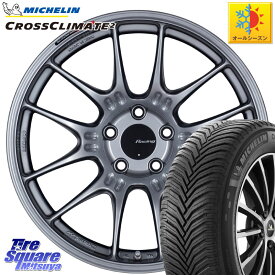 ミシュラン CROSSCLIMATE2 クロスクライメイト2 オールシーズンタイヤ 95Y XL 正規 235/40R18 ENKEI エンケイ RACING GTC02 シルバー ホイール 18インチ 18 X 8.5J +43 5穴 114.3