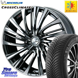 ミシュラン CROSSCLIMATE2 クロスクライメイト2 オールシーズンタイヤ 89V XL 正規 215/40R18 WEDS ウェッズ weds レオニス LEONIS FS 18インチ 18 X 7.0J +47 5穴 100 プリウス 86 インプレッサ