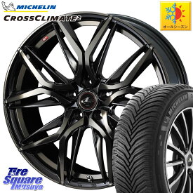 ミシュラン CROSSCLIMATE2 クロスクライメイト2 オールシーズンタイヤ 98Y XL 正規 225/50R17 WEDS 40811 レオニス LEONIS LM PBMCTI 17インチ 17 X 7.0J +47 5穴 100