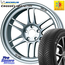 ミシュラン CROSSCLIMATE2 SUV クロスクライメイト2 SUV オールシーズンタイヤ 110V XL 正規 235/65R18 ENKEI エンケイ Racing RPF1 SILVER ホイール 18 X 8.5J +30 5穴 114.3 RX