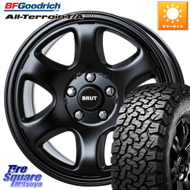 BRUT ブルート BR-44 BR44 BK ホイール 17インチ 17 X 7.5J +40 5穴 127 BF Goodrich オールテレーン TA KO2 T/A グッドリッチ ホワイトレター 275/70R17 ジープ ラングラー JK JL