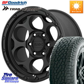 KMC KM541 Dirty Harry ブラック ホイール 18インチ 18 X 8.5J +18 6穴 139.7 BF Goodrich Trail-Terrain TA トレイルテレーンT/A アウトラインホワイトレター 265/60R18 ランクル プラド トライトン