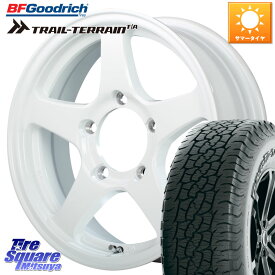 MANARAY オフパフォーマー OFF PERFORMER RT-5N+2 WH 16 X 5.5J +22 5穴 139.7 BF Goodrich Trail-Terrain TA トレイルテレーンT/A アウトラインホワイトレター 225/75R16 ジムニー