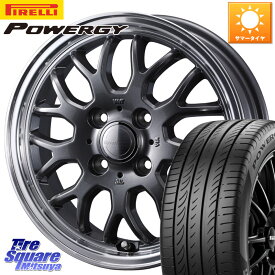 WEDS 【欠品次回09月上旬】 GYRAFT 9M GM ホイール 15インチ 15 X 4.5J +45 4穴 100 ピレリ POWERGY パワジー サマータイヤ 165/55R15