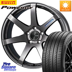 ENKEI エンケイ PerformanceLine PF07 DS ホイール 16 X 7.0J +43 4穴 100 ピレリ POWERGY パワジー サマータイヤ 195/55R16 アクア