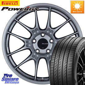 ENKEI エンケイ RACING GTC02 シルバー ホイール 19インチ 19 X 9.0J(EVO10 CZ4A) +30 5穴 114.3 ピレリ POWERGY パワジー サマータイヤ 245/35R19 ランエボ10キャリパー対応！