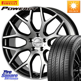 コスミック ヴェネルディ LEGGERO ホイール 18インチ 18 X 7.5J +48 5穴 100 ピレリ POWERGY パワジー サマータイヤ 245/45R18