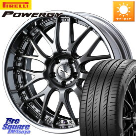 WEDS MAVERICK 709M シルバー S-LoDisk 18インチ 2ピース 18 X 7.5J +38 5穴 114.3 ピレリ POWERGY パワジー サマータイヤ 245/50R18