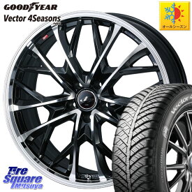 グッドイヤー ベクター Vector 4Seasons Hybrid オールシーズンタイヤ 225/45R18 WEDS 【欠品次回5月上旬】 LEONIS MV レオニス MV ホイール 18インチ 18 X 7.0J +40 5穴 114.3 ステップワゴン WRX S4 RX-8