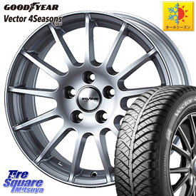 グッドイヤー ベクター Vector 4Seasons Hybrid オールシーズンタイヤ 185/55R15 WEDS IR56035A ウェッズ IRVINE F01 ホイール 15インチ 15 X 6.0J(FIAT 500) +35 4穴 98 フィアット500 500C 500S