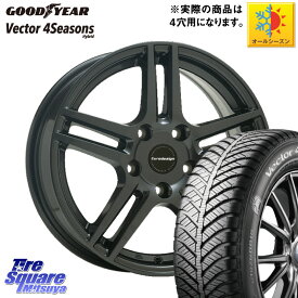 グッドイヤー ベクター Vector 4Seasons Hybrid オールシーズンタイヤ 205/60R16 阿部商会 Eurodesign EIGER ホイール 16インチ 16 X 6.5J(DS4 B7) +25 4穴 108 シトロエンDS4