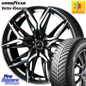 グッドイヤー ベクター Vector 4Seasons Hybrid オールシーズンタイヤ 235/50R18 WEDS 【欠品次回4月下旬】 40822 レオニス LEONIS LM 18インチ 18 X 7.0J +47 5穴 114.3