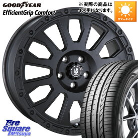 阿部商会 LA STRADA AVENTURA アヴェンチュラ BK 16インチ 16 X 6.0J +40 4穴 100 グッドイヤー EffcientGrip Comfort サマータイヤ 185/55R16 ヤリス ロードスター