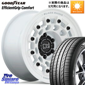 BLACK RHINO FUJI フジ ホイール 17インチ 17 X 8.0J +38 5穴 114.3 グッドイヤー EffcientGrip Comfort サマータイヤ 215/55R17