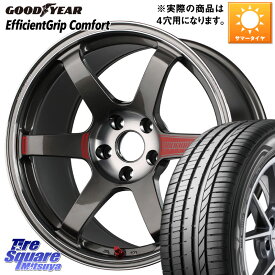 RAYS 【欠品次回8月末】 VOLK RACING TE37 SAGA SL TE37 ホイール 17インチ 17 X 7.5J +31 4穴 100 グッドイヤー EffcientGrip Comfort サマータイヤ 195/45R17