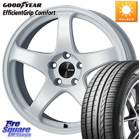 KYOHO ENKEI エンケイ PerformanceLine PF05 WH 17インチ 17 X 7.0J +45 5穴 114.3 グッドイヤー EffcientGrip Comfort サマータイヤ 225/55R17