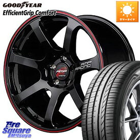 MANARAY 【欠品次回6月上-中旬予定】MID RMP RACING R07 R-07 アルミホイール 17 X 7.0J +48 5穴 114.3 グッドイヤー EffcientGrip Comfort サマータイヤ 225/45R17