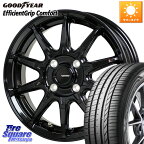 HotStuff G-SPEED G-05 G05 4H ホイール 4本 14インチ 14 X 4.5J +45 4穴 100 グッドイヤー EffcientGrip Comfort サマータイヤ 165/60R14