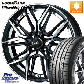 WEDS 40788 レオニス LEONIS LM 16インチ 16 X 6.0J +42 4穴 100 グッドイヤー EffcientGrip Comfort サマータイヤ 205/65R16 ライズ ガソリン車