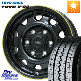 LEHRMEISTER レアマイスター LMG OFF STYLE ホイール 15インチ 15 X 6.0J +33 6穴 139.7 TOYOTIRES トーヨー V-02e V02e サマータイヤ 107/105 195/80R15 107*105 ハイエース 200系