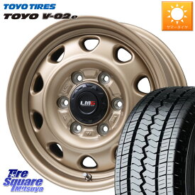 LEHRMEISTER レアマイスター LMG OFF STYLE ホイール 15インチ 15 X 6.0J +33 6穴 139.7 TOYOTIRES トーヨー V-02e V02e サマータイヤ 107/105 195/80R15 107*105 ハイエース 200系