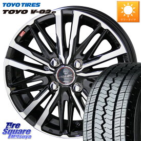 KYOHO SMACK CREST ホイール 4本 14インチ 14 X 4.5J +45 4穴 100 TOYOTIRES トーヨー V-02e V02e 在庫● サマータイヤ 155/80R14 88*86