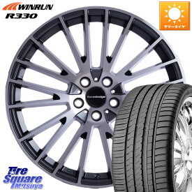 阿部商会 Euro desing CALWER ホイール 17インチ 17 X 7.0J(MB W206) +44 5穴 112 WINRUN R330 サマータイヤ 225/50R17 メルセデスベンツ Cクラス