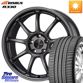 KYOHO ENKEI エンケイ PerformanceLine PF09 ホイール 4本 18インチ 18 X 7.5J +48 5穴 114.3 WINRUN R330 サマータイヤ 235/55R18 エクストレイル CX-5 アウトバック