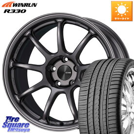 KYOHO ENKEI エンケイ PerformanceLine PF09 ホイール 4本 18インチ 18 X 8.5J +45 5穴 114.3 WINRUN R330 サマータイヤ 225/40R18 ヤリス