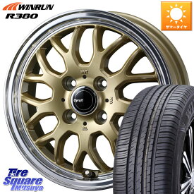 WEDS 【欠品次回10月上旬】 GYRAFT 9M ホイール 14インチ 14 X 4.5J +45 4穴 100 WINRUN R380 サマータイヤ 165/65R14 ハスラー ソリオ デリカミニ