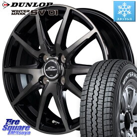 DUNLOP 324204 145/80R12 80/78 WINTER MAXX SV01 軽トラウィンターマックス スタッドレス 145/80R12 80*78 MANARAY 【欠品次回5月下-6月上旬予定】MID SCHNEIDER シュナイダー DR-02 12インチ 12 X 3.5J +42 4穴 100