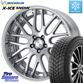 ミシュラン X-ICE SNOW エックスアイススノー XICE SNOW 2023年製 在庫● スタッドレス 正規品 225/60R18 WORK Lanvec LM1 O Disk 18インチ 2ピース 18 X 7.5J +41 5穴 114.3 RAV4 デリカ D5 D:5 NX アウトバック