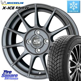 アルファロメオ MITO ミト ミシュラン X-ICE SNOW エックスアイススノー XICE SNOWスタッドレス 正規品 185/60R15 MSW by OZ MSW85-2 ホイール 15インチ 15 X 6.0J(ALFAROMEO MITO 955) +38 4穴 98